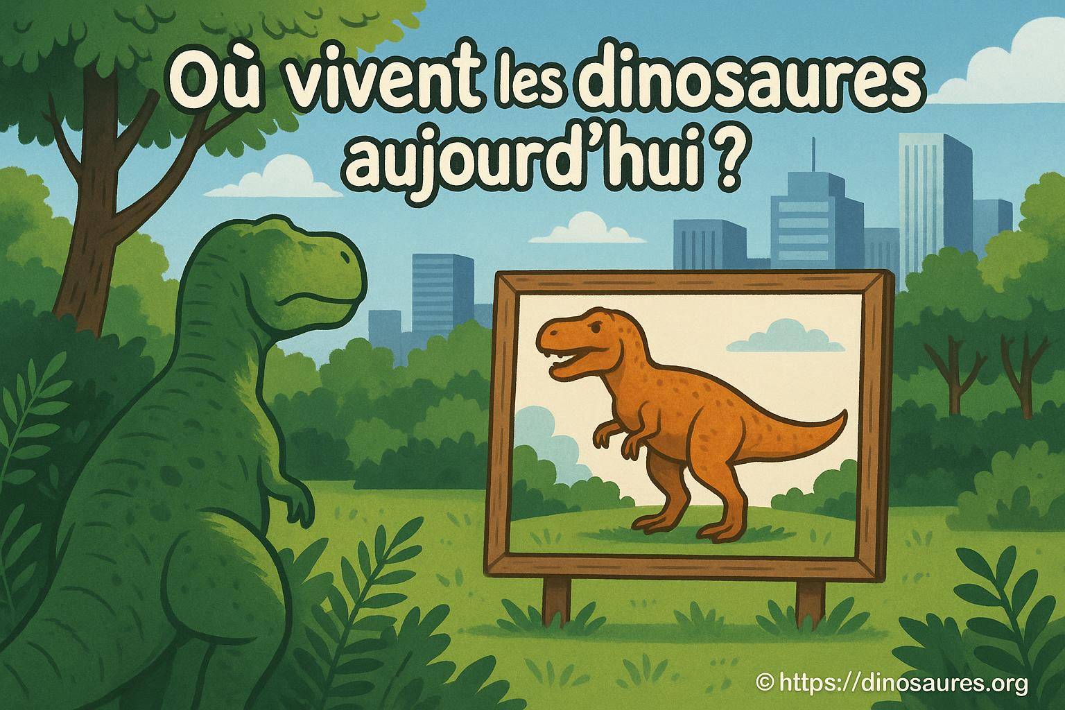 Où vivent les dinosaures aujourd’hui ?