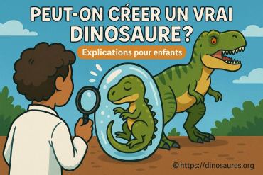 Peut-on créer un vrai dinosaure ? explications simples pour enfants
