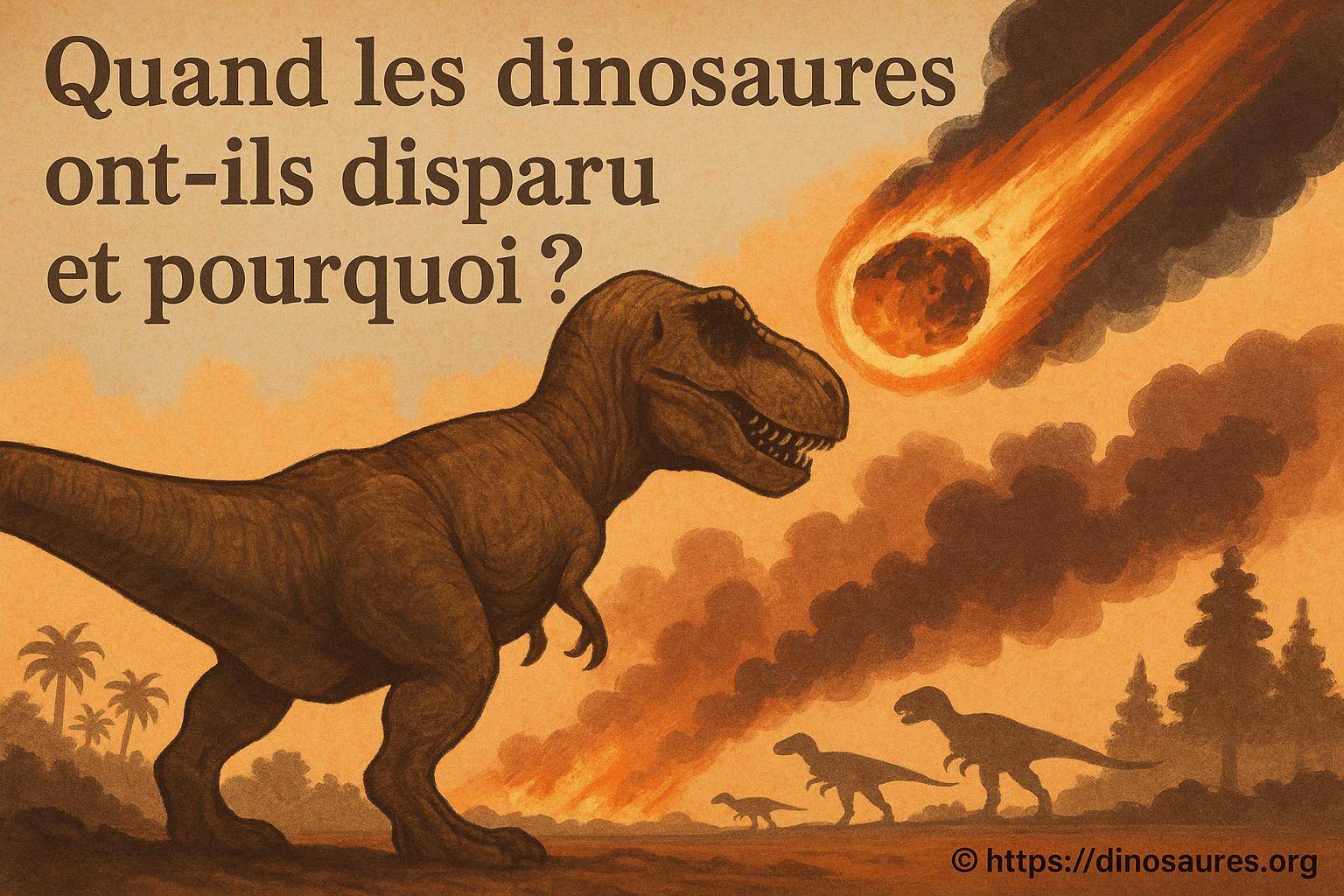 Quand les dinosaures ont-ils disparu et pourquoi ?