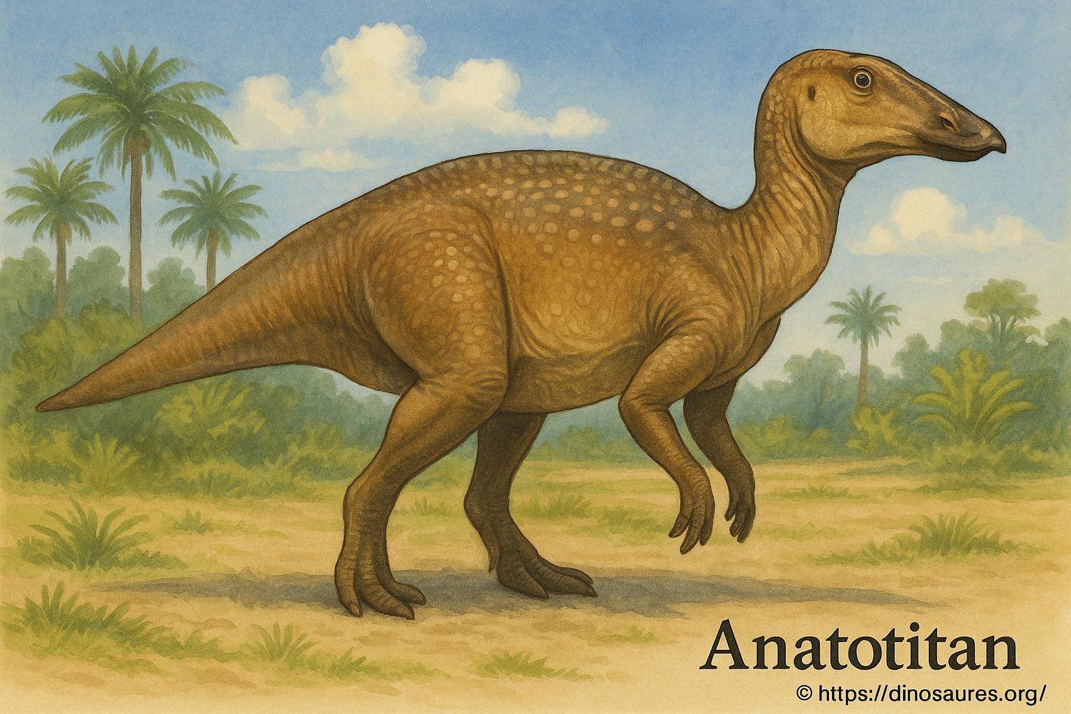 Anatotitan : un hadrosaure géant du Crétacé supérieur
