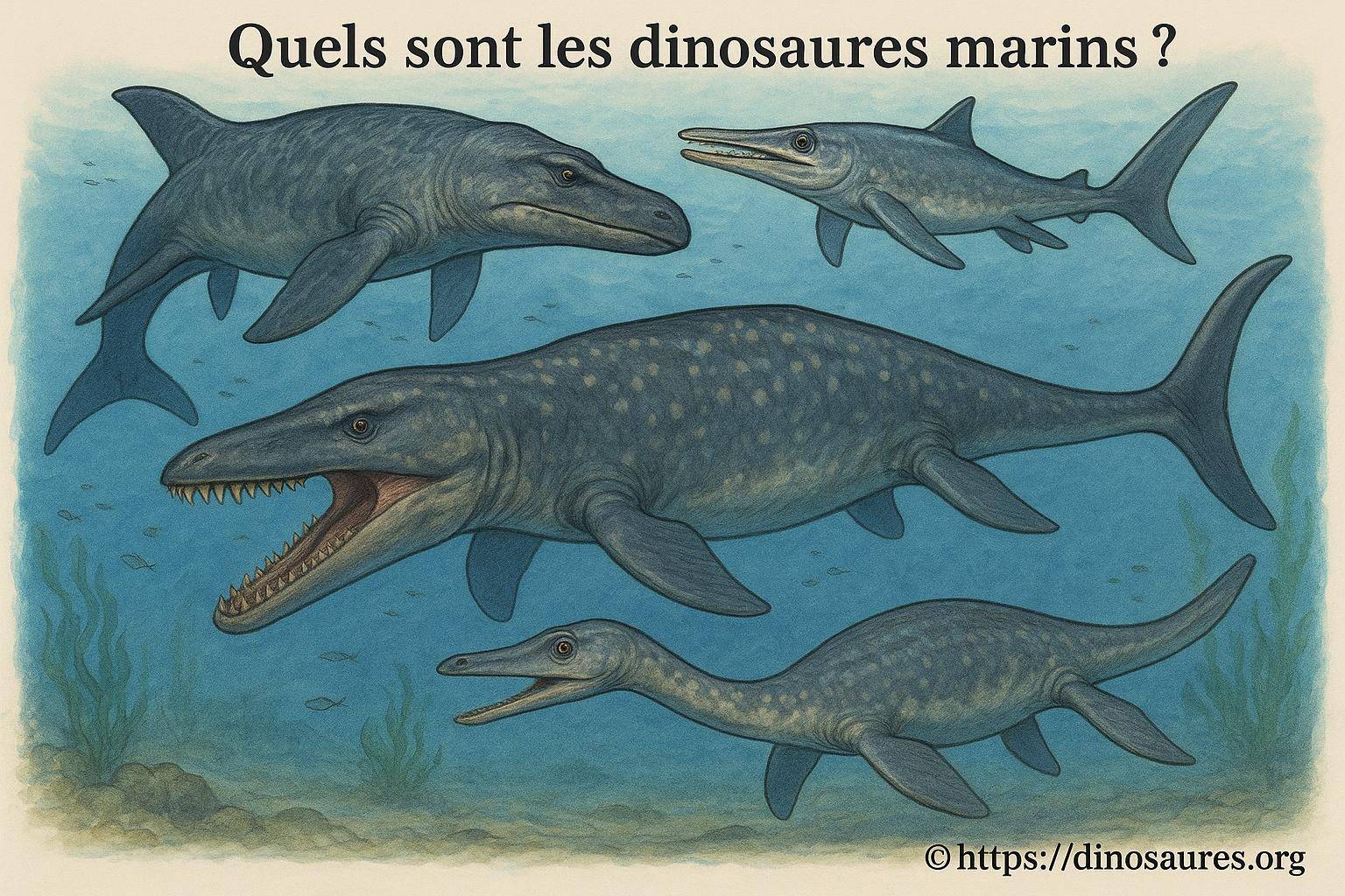 Quels sont les dinosaures marins et leurs caractéristiques ?