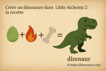 Créer un dinosaure dans little alchemy 2 : quelle est la recette
