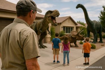 Un homme du nevada émerveille les enfants avec son parc préhistorique gratuit