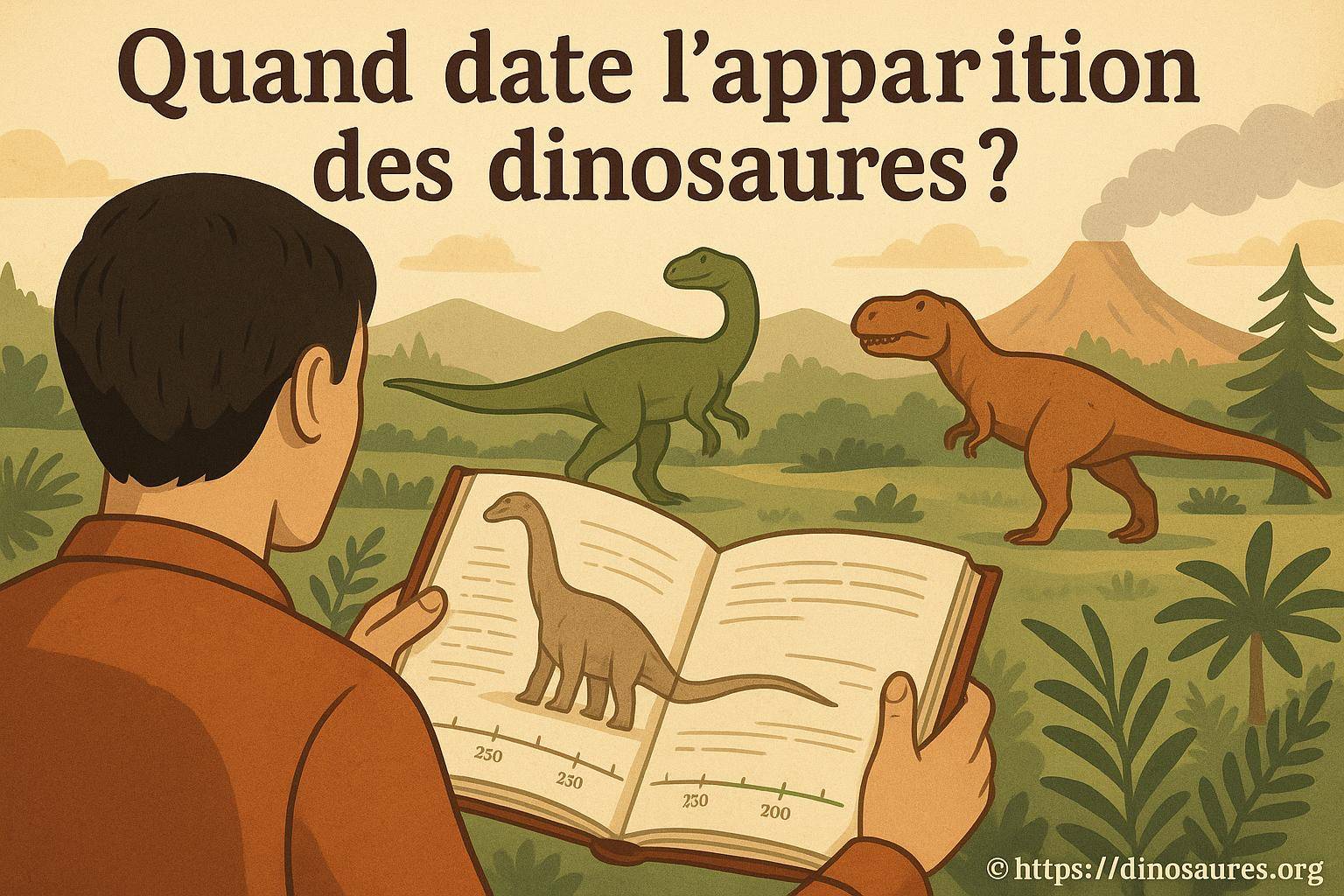 Quand date l'apparition des dinosaures ?