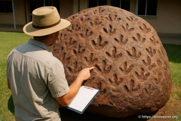 Plus de 60 empreintes de dinosaures découvertes sur un rocher en australie