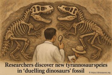 Des chercheurs identifient une nouvelle espèce de tyrannosaure dans le fossile des « duelling dinosaurs »
