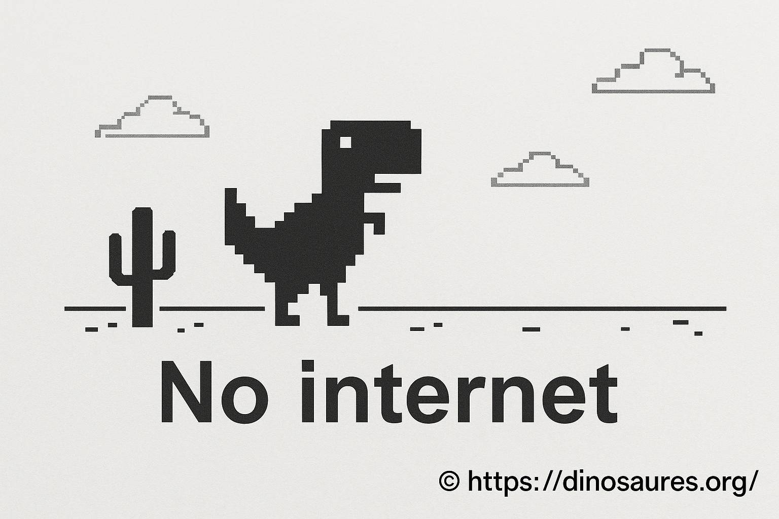 Le dinosaure Google quand il n'y a pas de connexion : comment ça marche ?