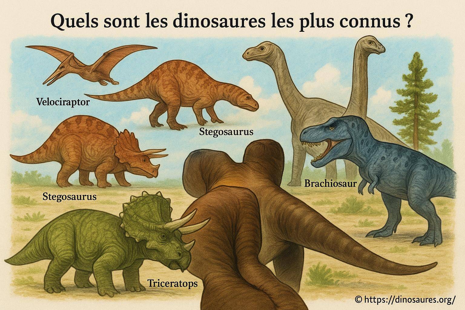 Quels sont les dinosaures les plus connus ?