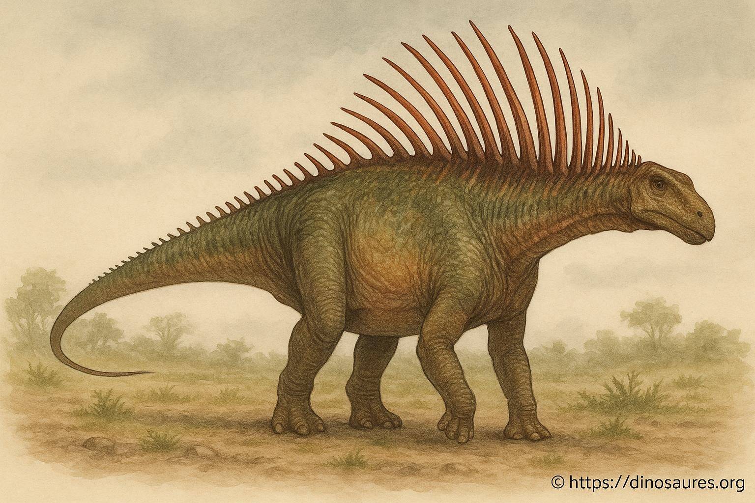 Amargasaurus le sauropode à épines du crétacé dévoilé