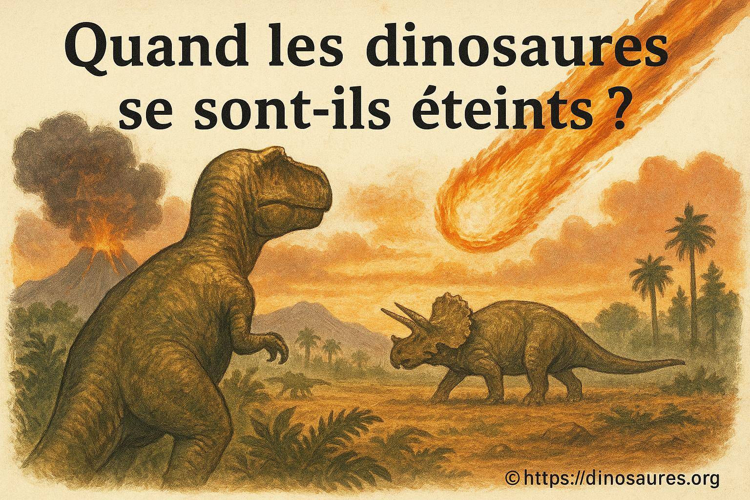 Quand les dinosaures se sont-ils éteints ?