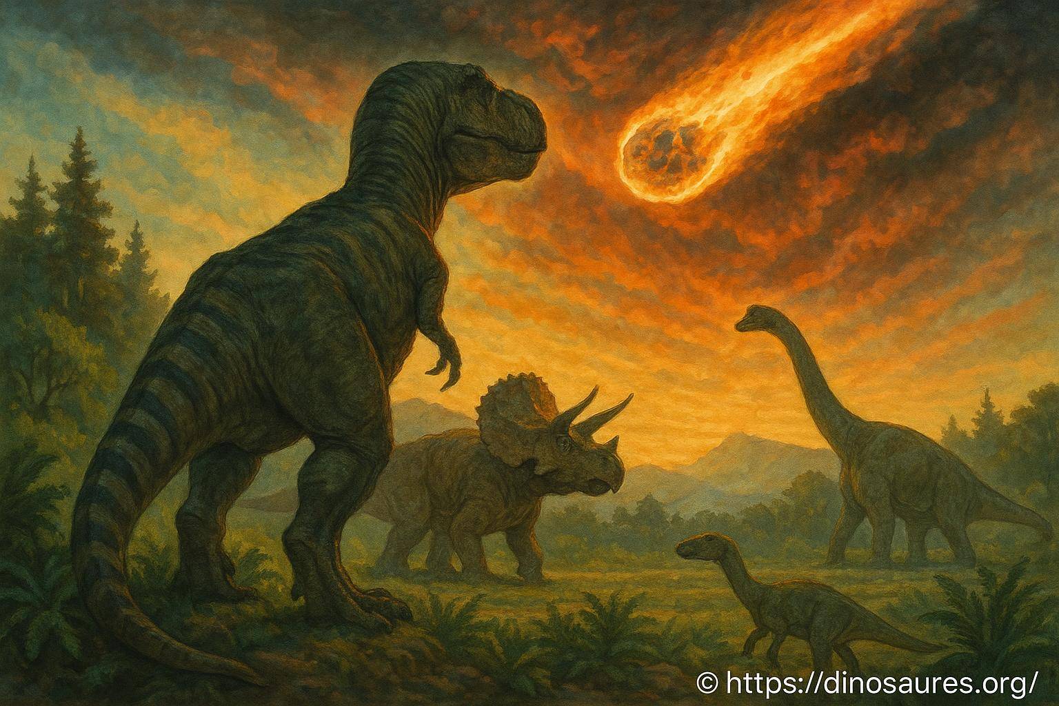 Les dinosaures prospéraient jusqu'à l'impact de l'astéroïde selon une étude