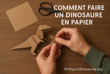 Comment faire un dinosaure en papier facilement chez soi