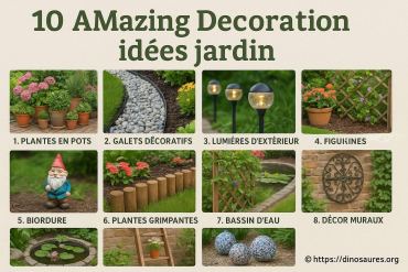 10 idées étonnantes de décoration de jardin avec dinosaures