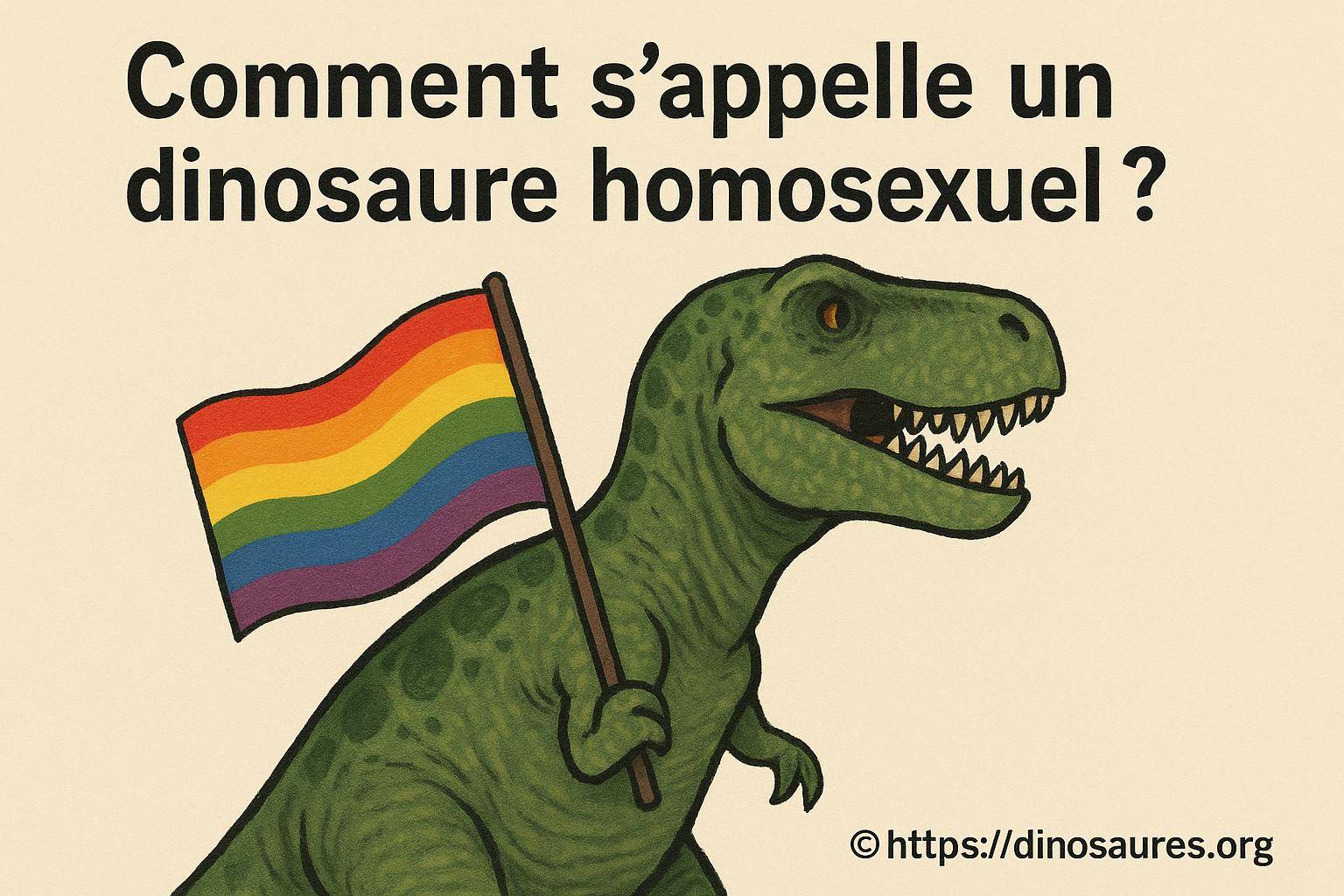 Comment s'appelle un dinosaure homosexuel ?