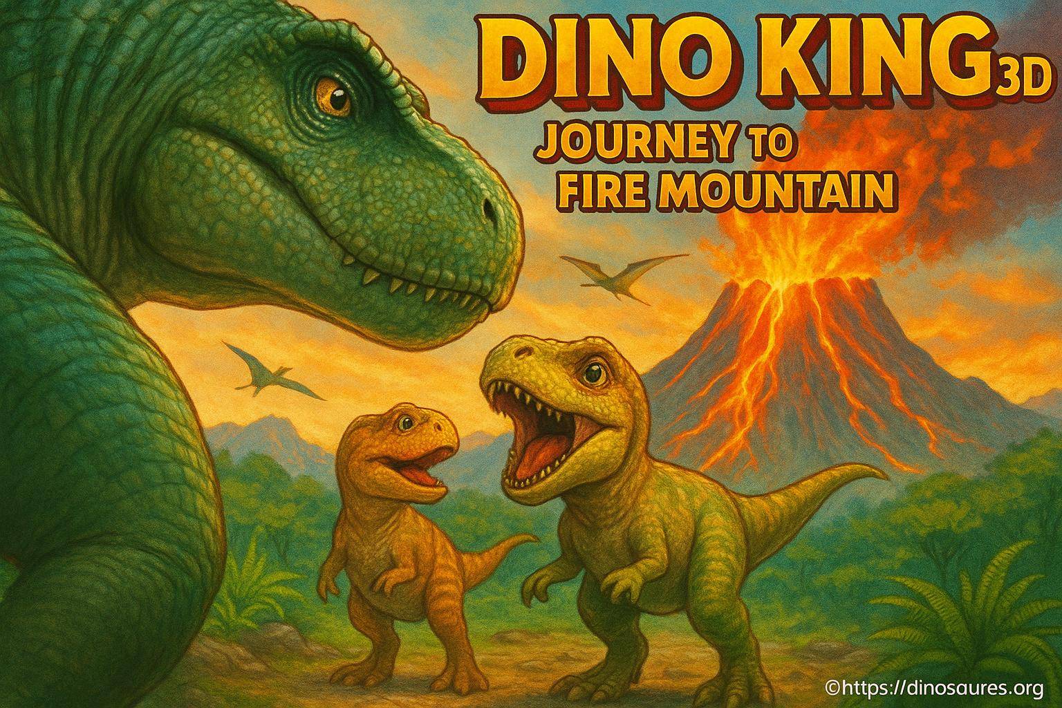 Dino king 3d : voyage au mont feu et l’aventure des dinosaures