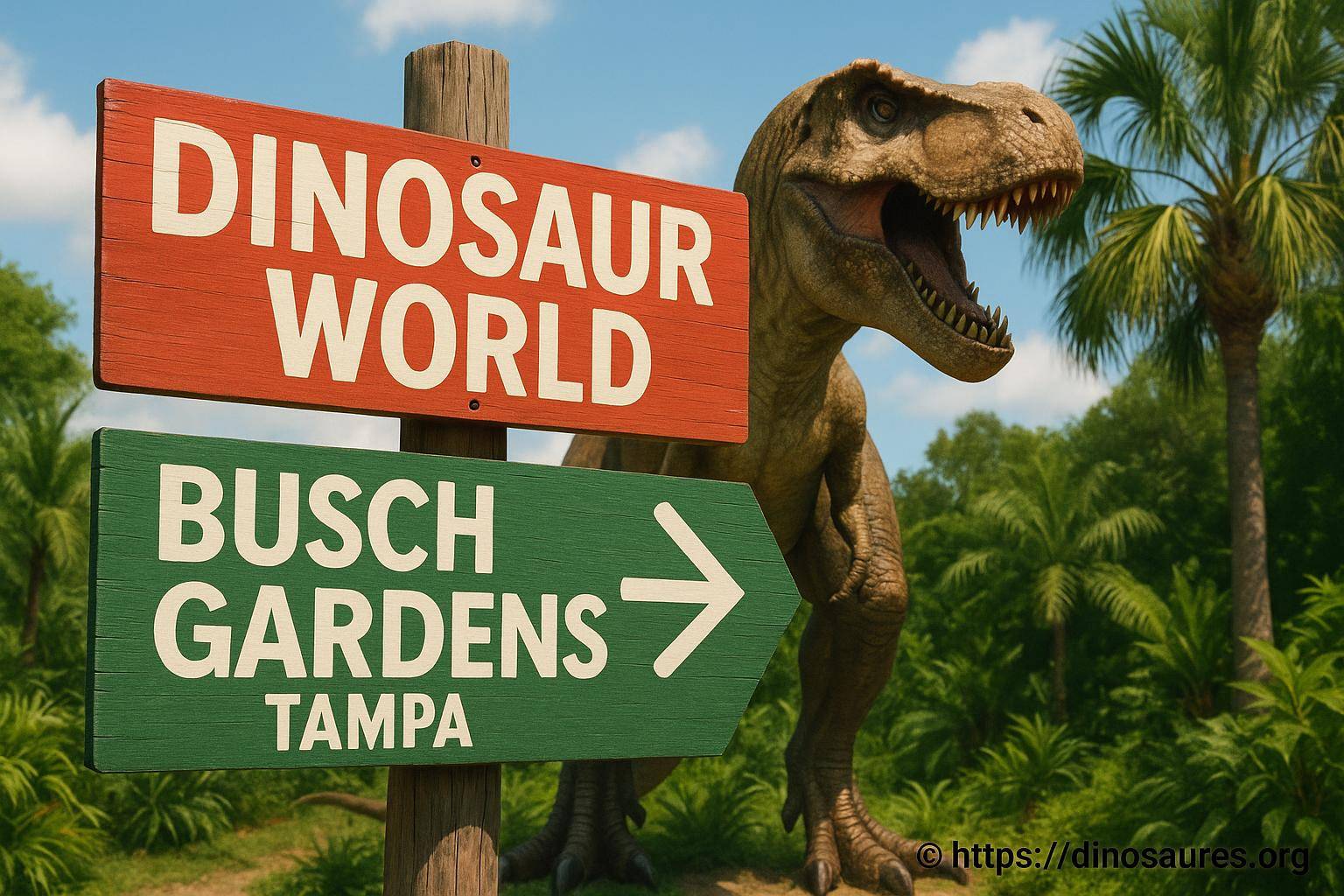 Dinosaur world et busch gardens tampa : un pack idéal pour les amateurs de dinosaures et d’aventures