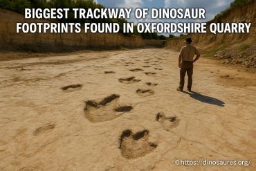 Plus grande piste de traces de dinosaures découverte dans une carrière oxfordshire