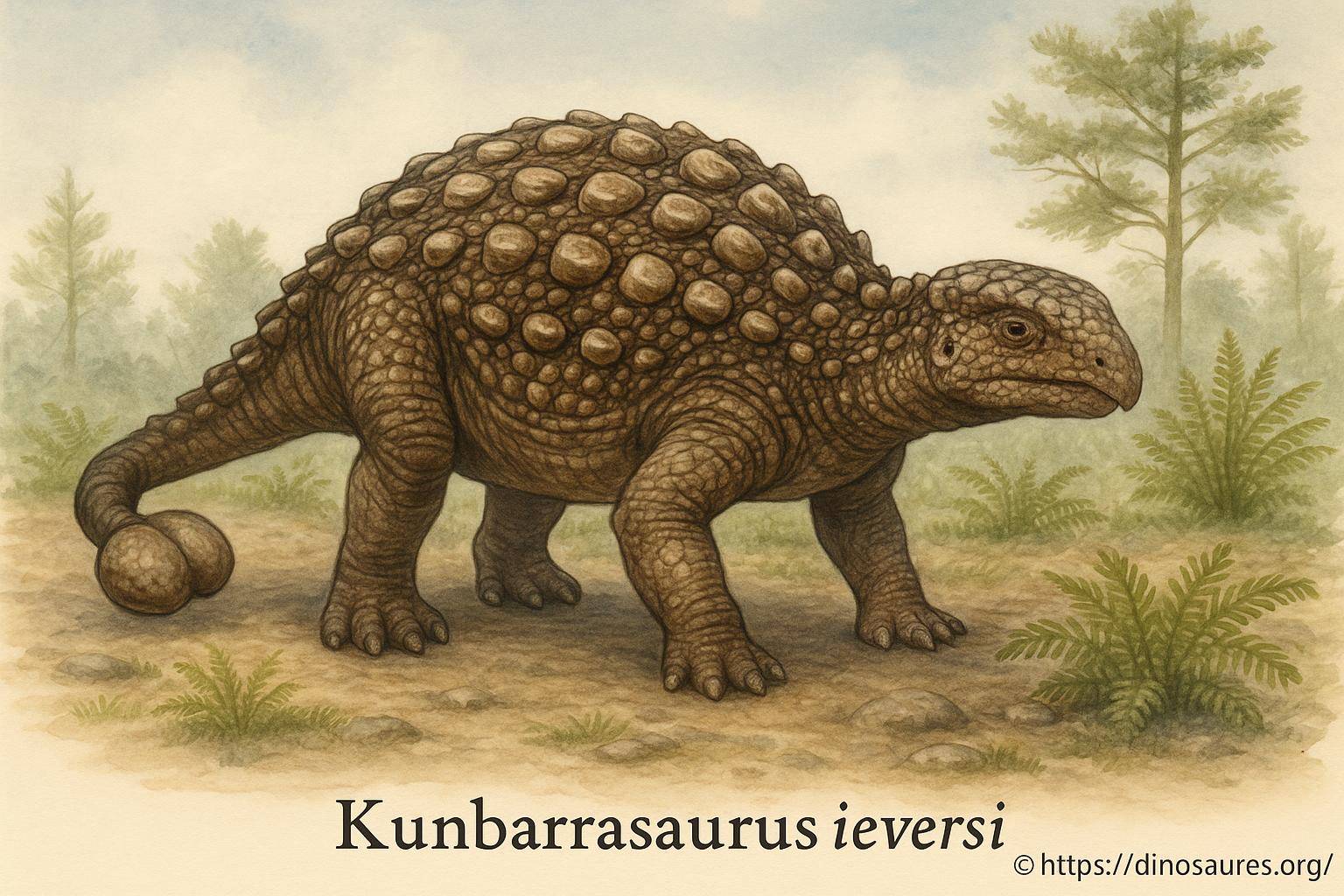 Kunbarrasaurus ieversi : découverte et caractéristiques du dinosaure australien