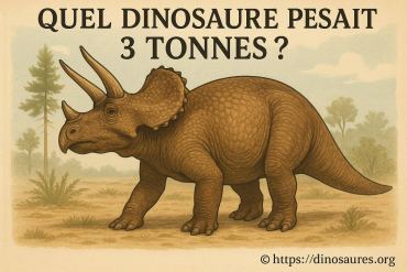 Quel dinosaure pesait 3 tonnes ? découvrez les espèces concernées