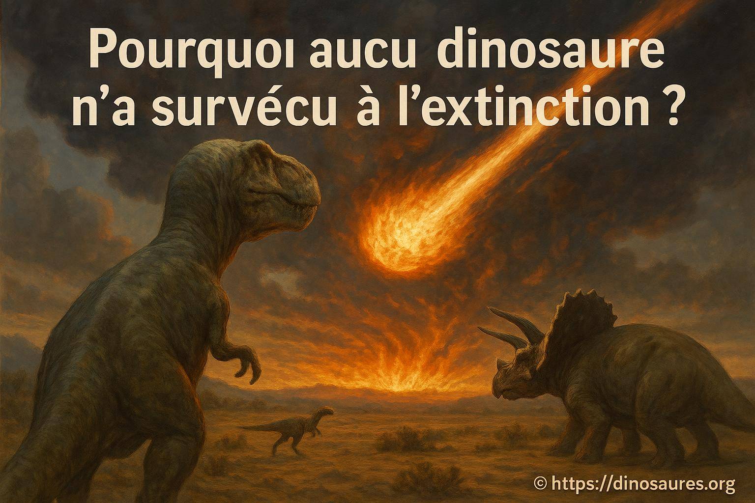 Pourquoi aucun dinosaure n'a survécu à l'extinction ?
