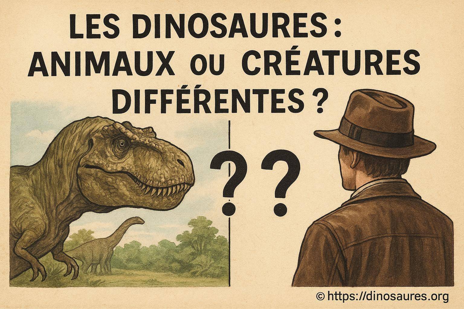 Les dinosaures sont-ils des animaux ou des créatures différentes ?