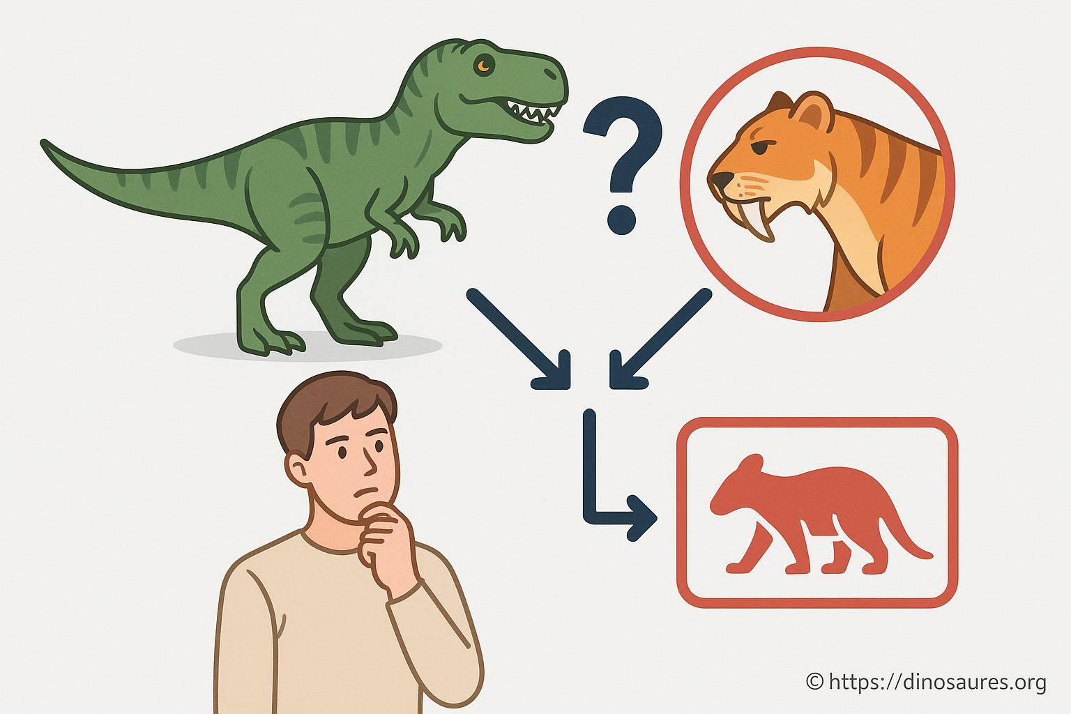 Homme réfléchissant à l'évolution des animaux