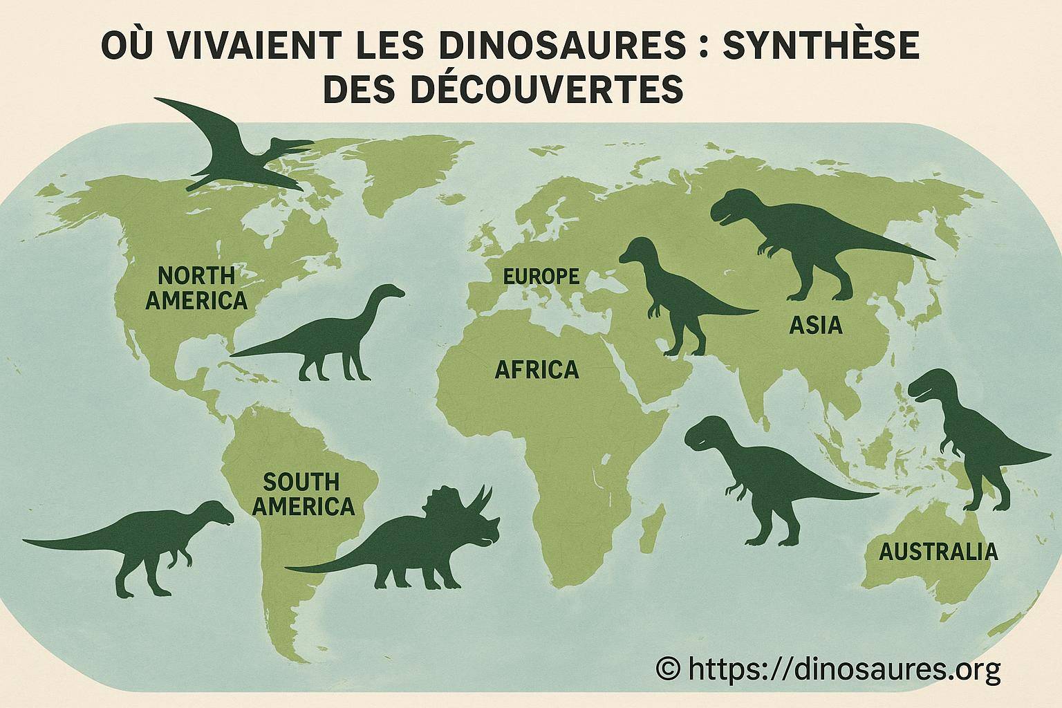 Où vivaient les dinosaures : synthèse des découvertes majeures