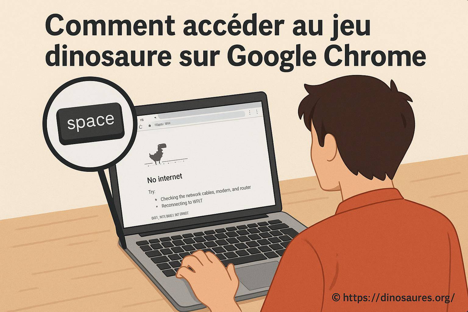 Comment accéder au jeu dinosaure sur Google Chrome facilement