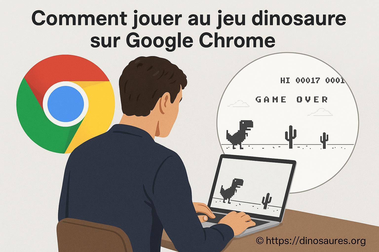 Comment jouer au jeu dinosaure sur Google Chrome