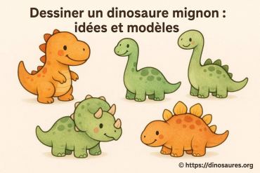 Dessiner un dinosaure mignon : idées faciles et modÚles inspirants
