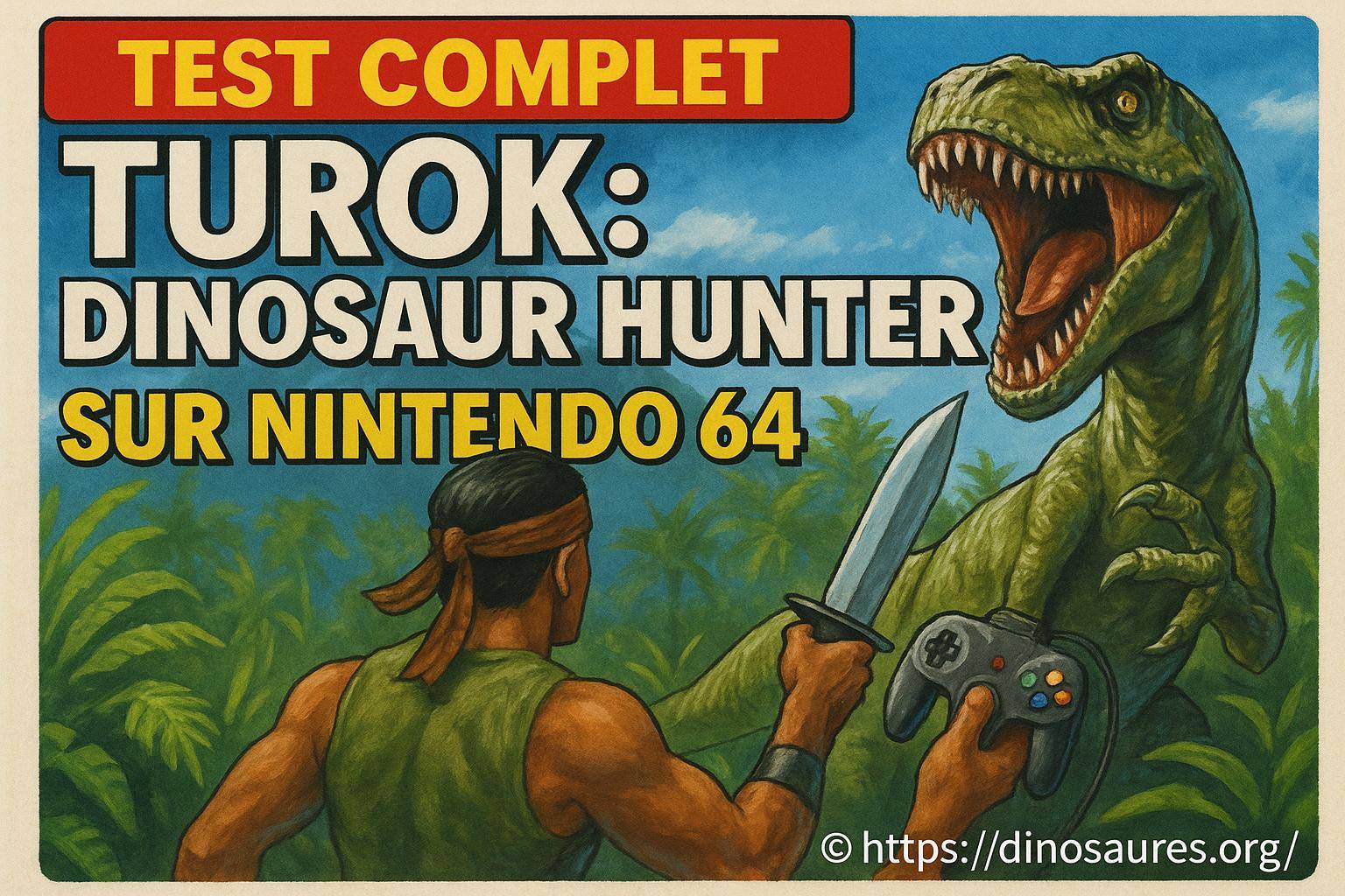 Test complet de Turok dinosaur hunter sur Nintendo 64 : un classique des jeux de dinosaures