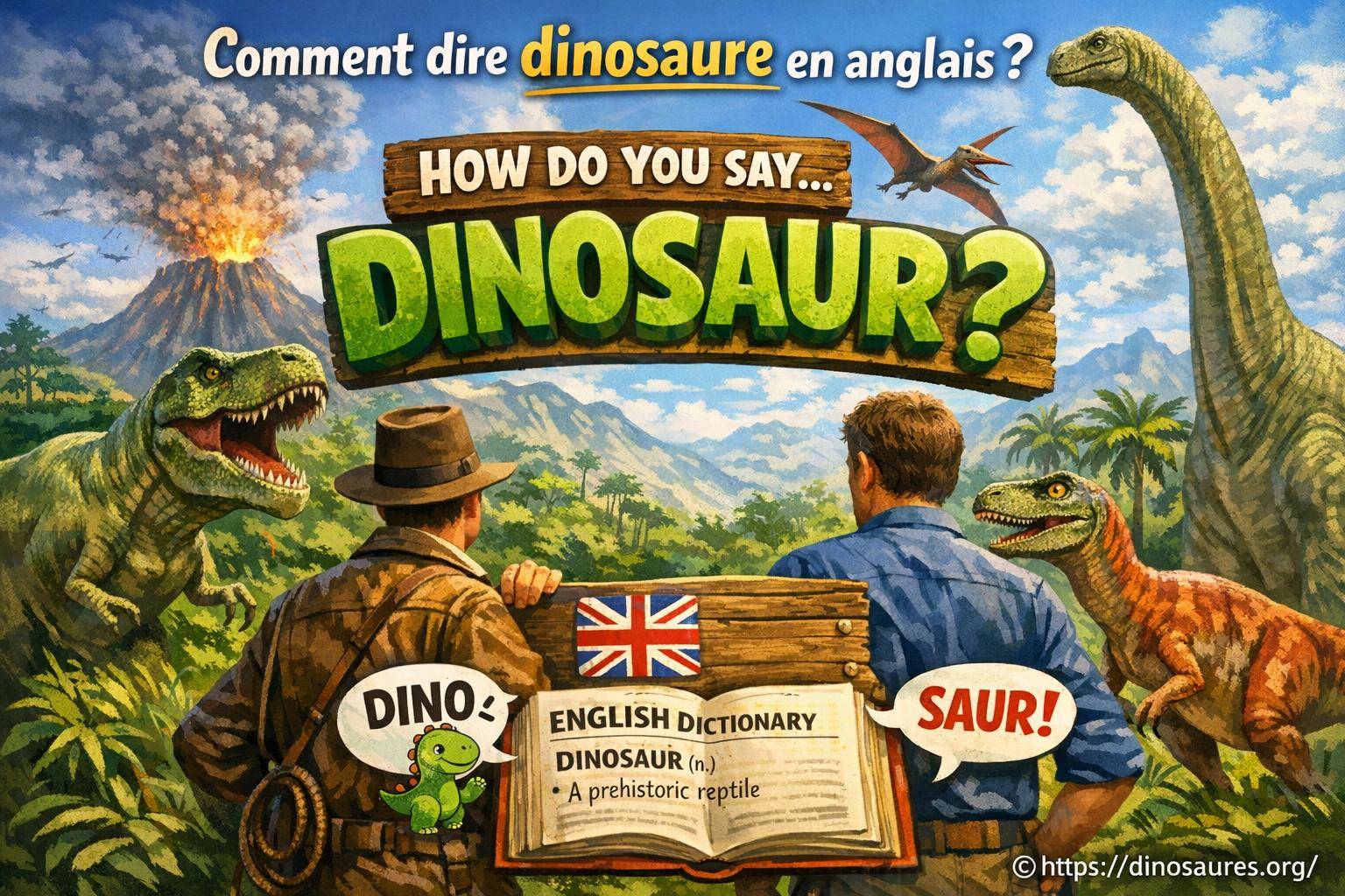 Comment dire dinosaure en anglais ?