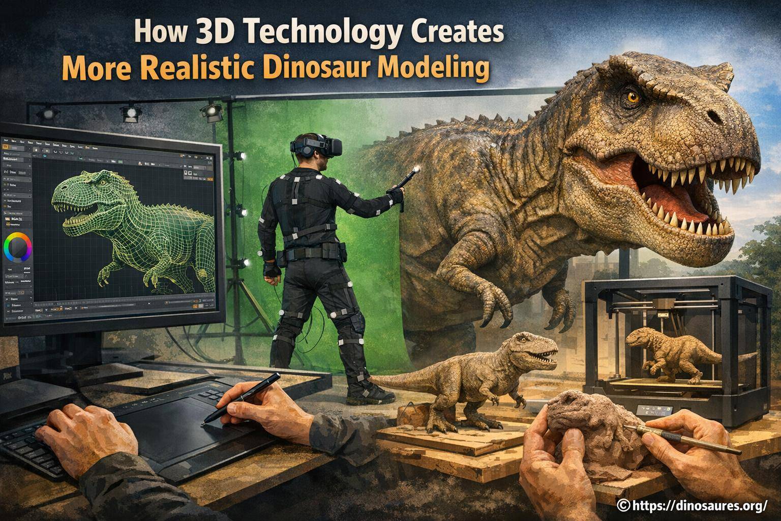 Comment la technologie 3d révolutionne le réalisme des modèles de dinosaures