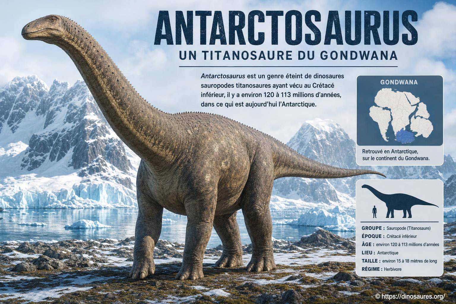 Antarctosaurus un titanosaure emblématique du Gondwana