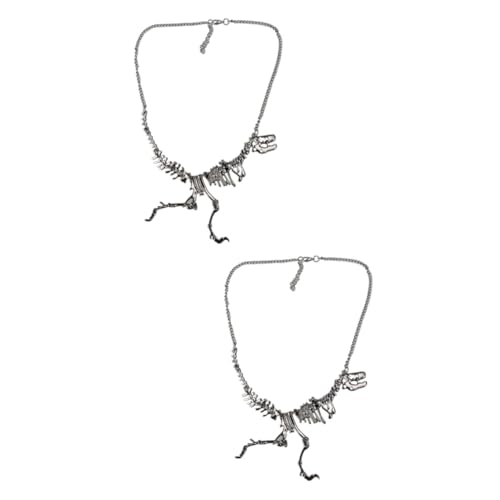 Collier gothique pendentif dinosaure