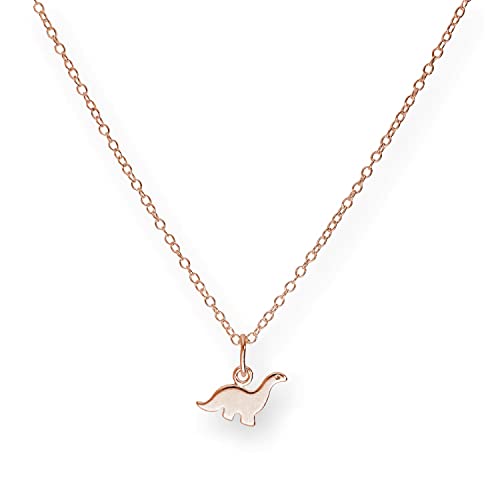 jewellerybox Collier petit dinosaure en argent sterling plaq