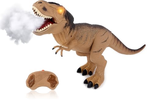 Dinosaure télécommandé géant cm 53 avec effet de fumée de la