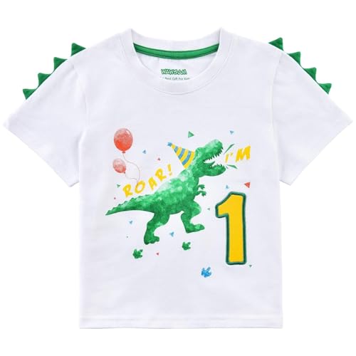 T-shirt 1 an Dinosaure Bébé Garçon