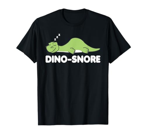 Dino Snore Pyjamas Dinosaure T-Shirt
