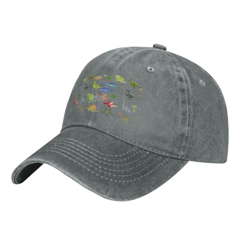 Casquette Baseball Cowboy Dinosaure Grise
