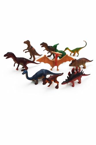 Figurines Dinosaures Enfants - Lot de 10 Pièces - Jouets Ani