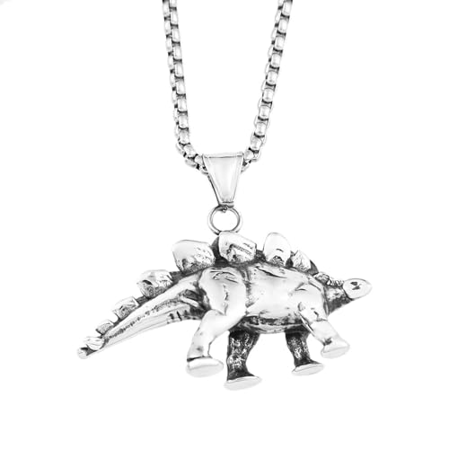 Sumpgle Titane acier dinosaure pendentif bijoux de mode pour