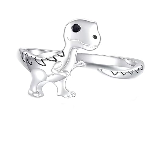 Bague Tyrannosaurus Réglable Argent