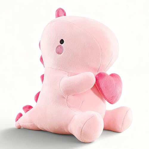 Peluche dinosaure avec cœur - 30 cm - Doux dinosaure - Cadea