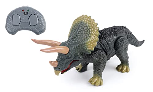 TECHNOBOT - Dinosaure Tricératops - Sonore et Lumineux - Com