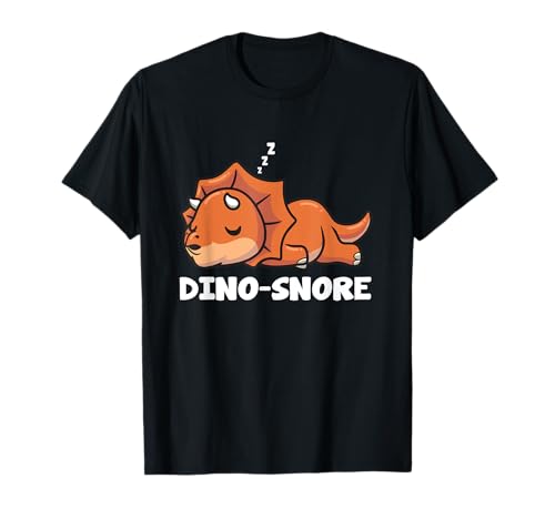 T-shirt Dinosaure Tricératops Noir