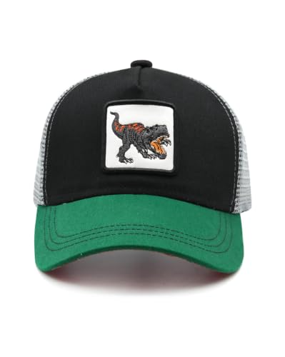 Hatwell Casquette Trucker Enfant 2-6 Ans, Dinosaure Brodé No