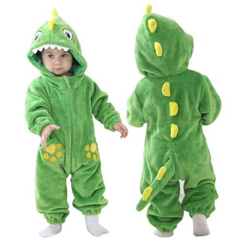 Combinaison flanelle bébé dinosaures