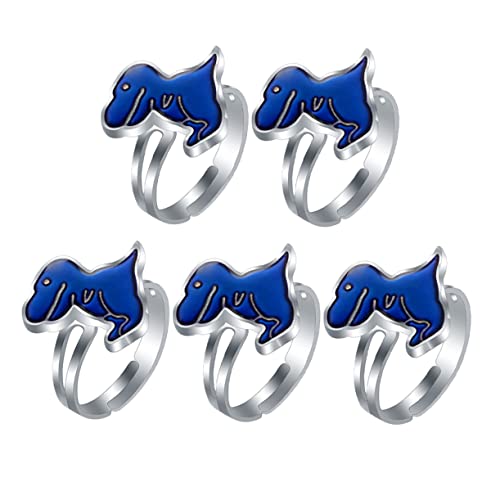 OFFSCH 5Pièces Bague Humeur Déco pour Garçon Fille Lot de An