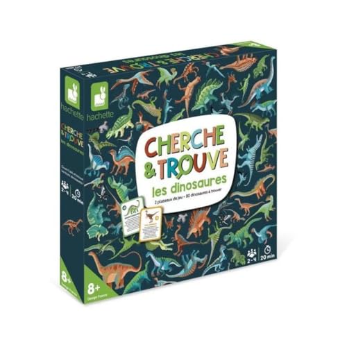 Janod, Cherche et Trouve Les Dinosaures, Jeu de Société Enfa